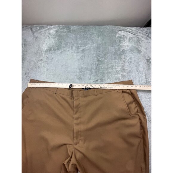 Haband Executive Division Mens 54x27 Brown Dress Pants Casual Office Wear - Picture 4 of 7